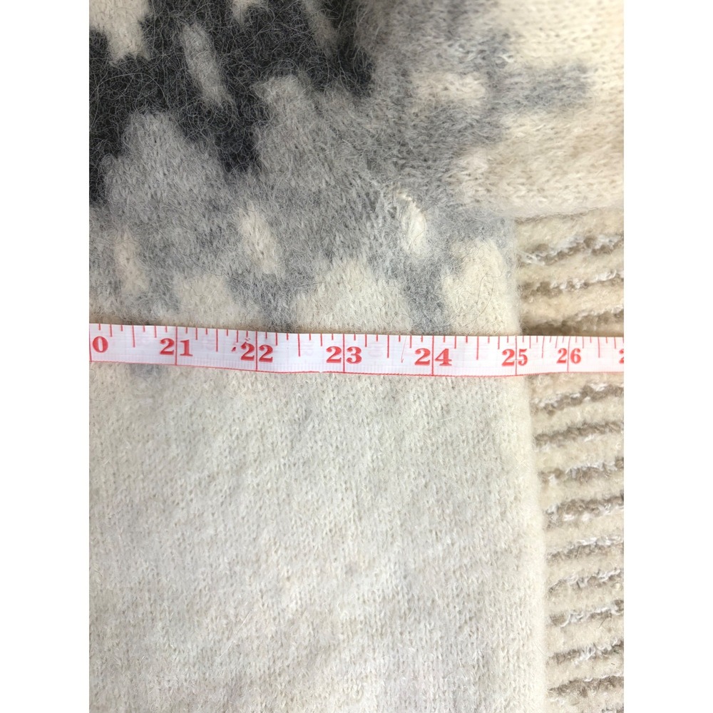 Banana Republic Factory Alpaca Fair Isle Shawl Collar Cardigan Sweater Womens XL - Picture 7 of 7